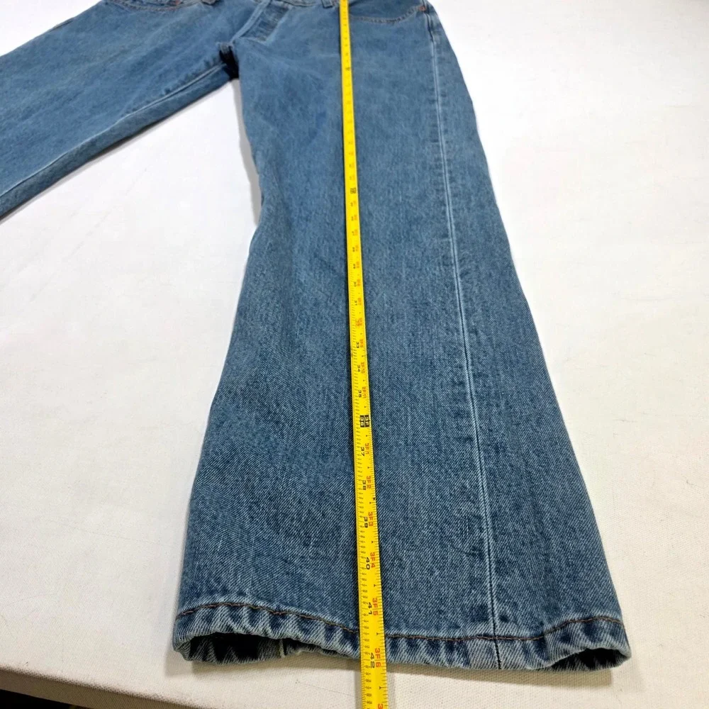 Levi's 501 Straight Leg Jeans Mens W40 L32 Blue Button Fly Classic Denim Pants